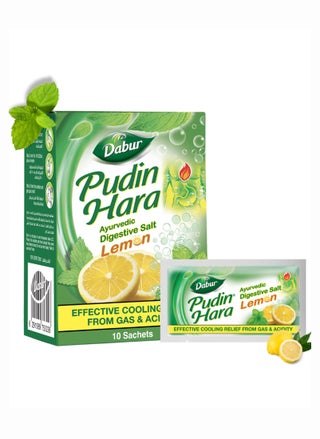 Pudin Hara Lemon Fizz Ayurvedic Digestive Salt - 10 Sachets